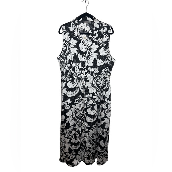 Black and White A-Line Midi Skirt for Cocktail - Picture 3 of 5